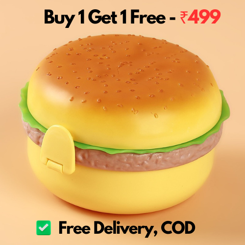 Burger Shaped Lunch Box (Buy 1 Get 1 Free)