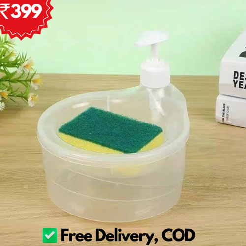 Kitchen Liquid Dispenser - Free Sponge