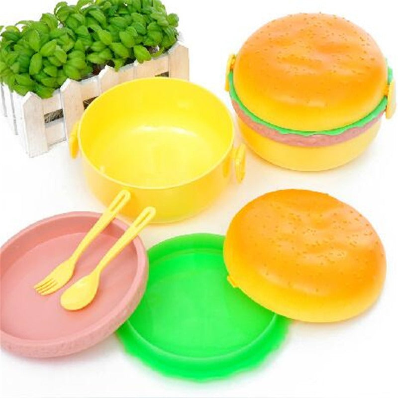 Burger Shaped Lunch Box (Buy 1 Get 1 Free)