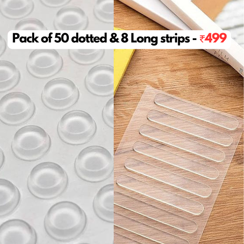 Strip  & Dotted silicone pads  (Pack of 8 & Pack of 50)